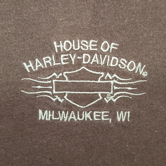 Harley-Davidson Pink Fitted Long Sleeve T-Shirt - Picture 5 of 5